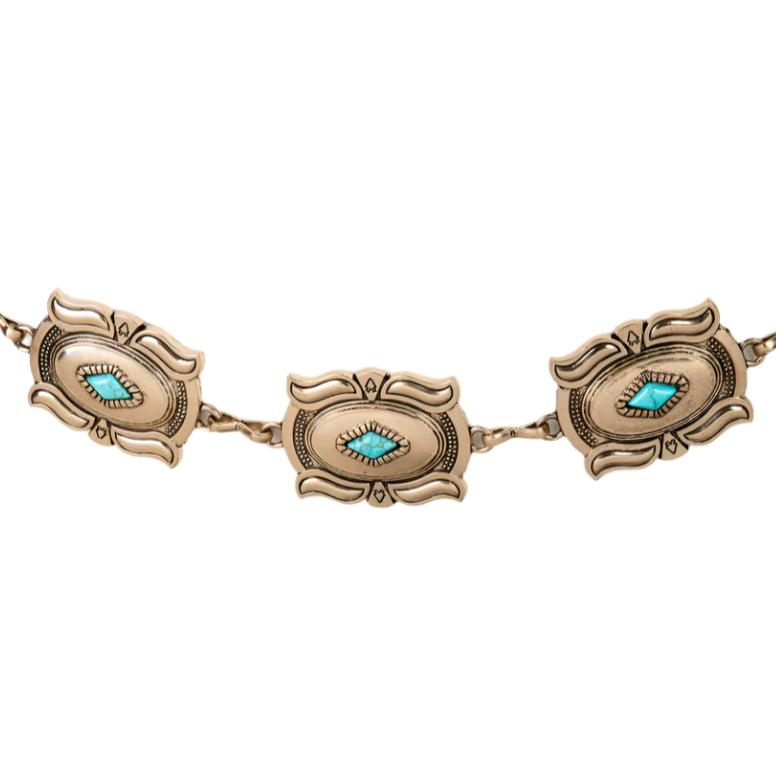 Rectangle Concho Chain Belt