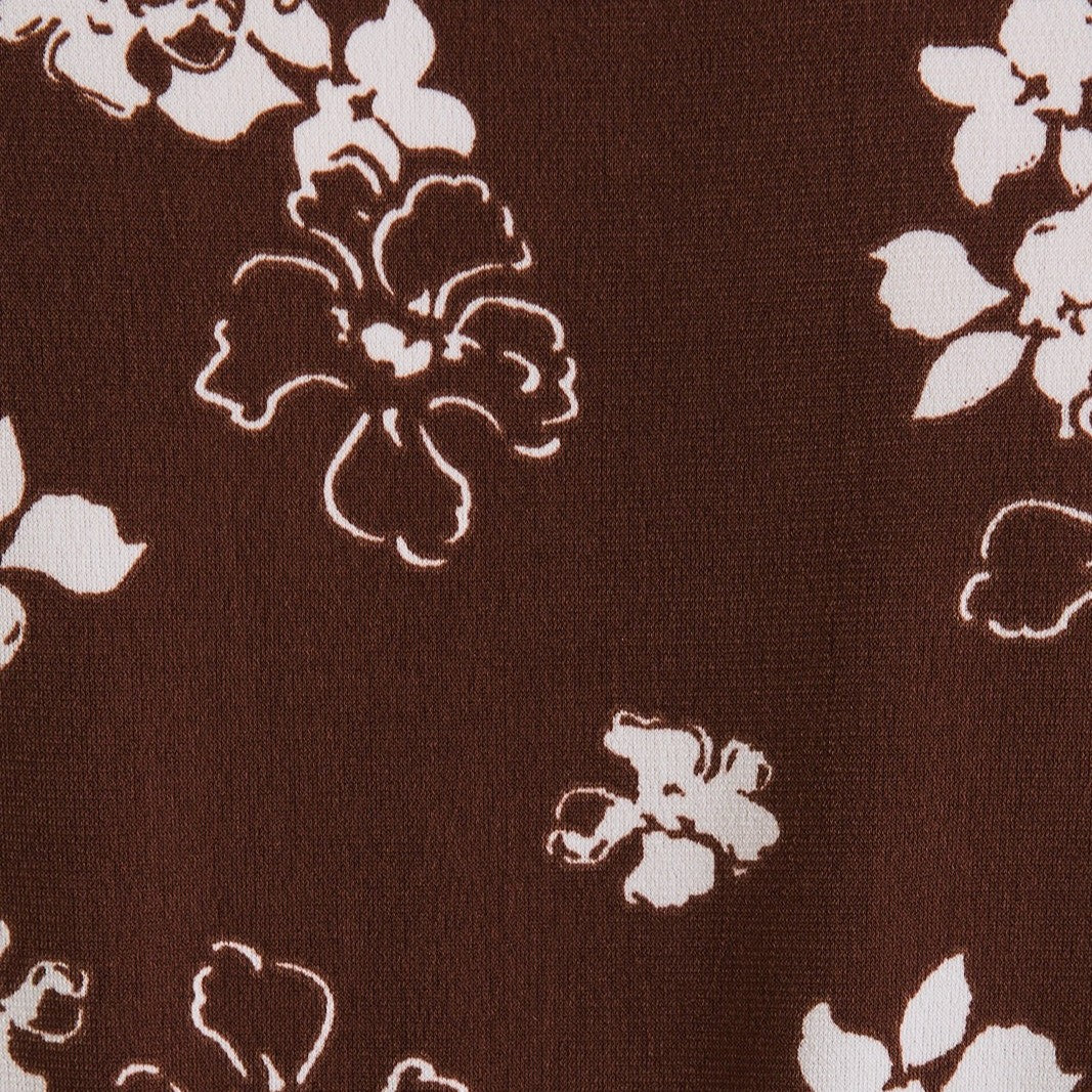 Front Tie L/S Floral Top