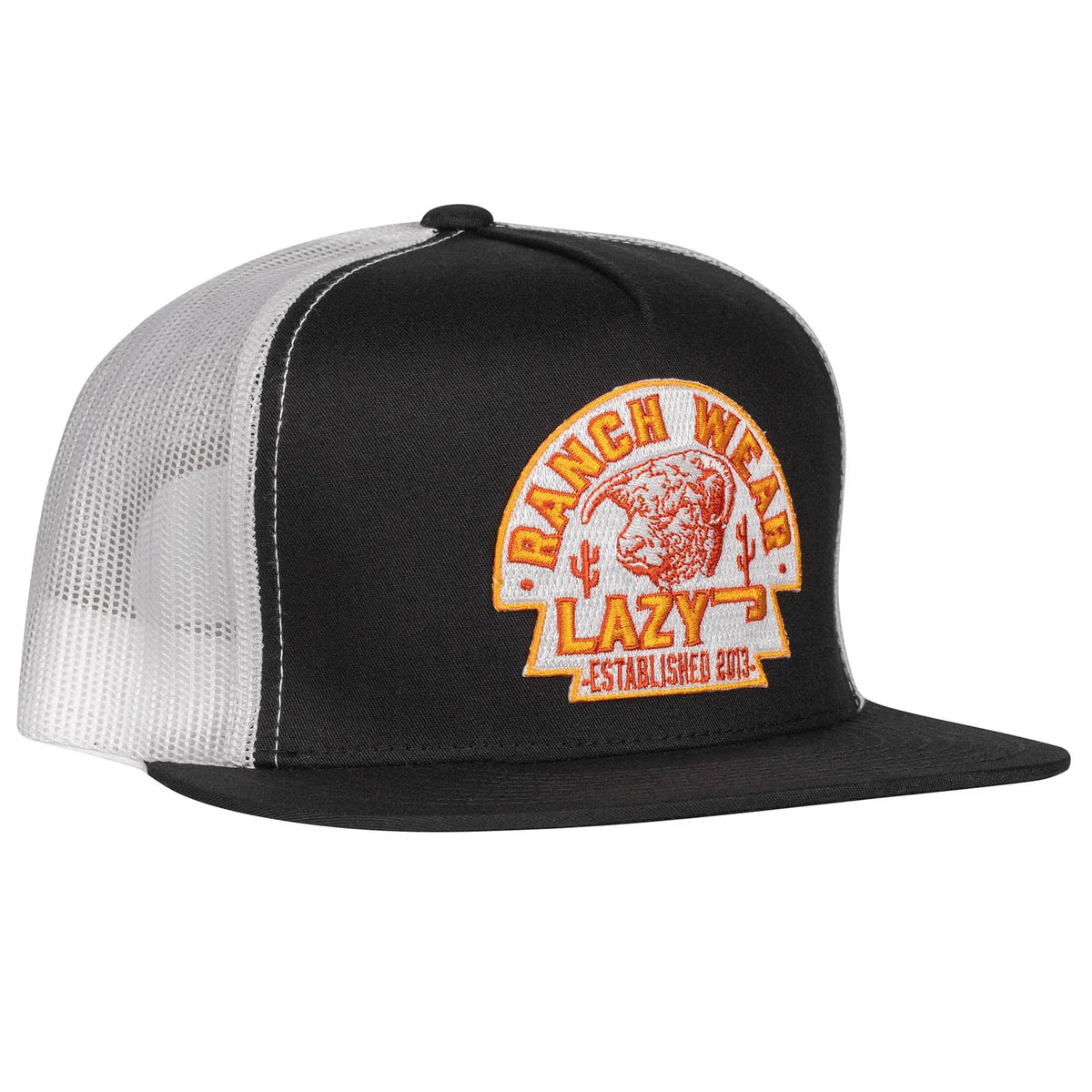 Black & White 4" Arrowhead Cap