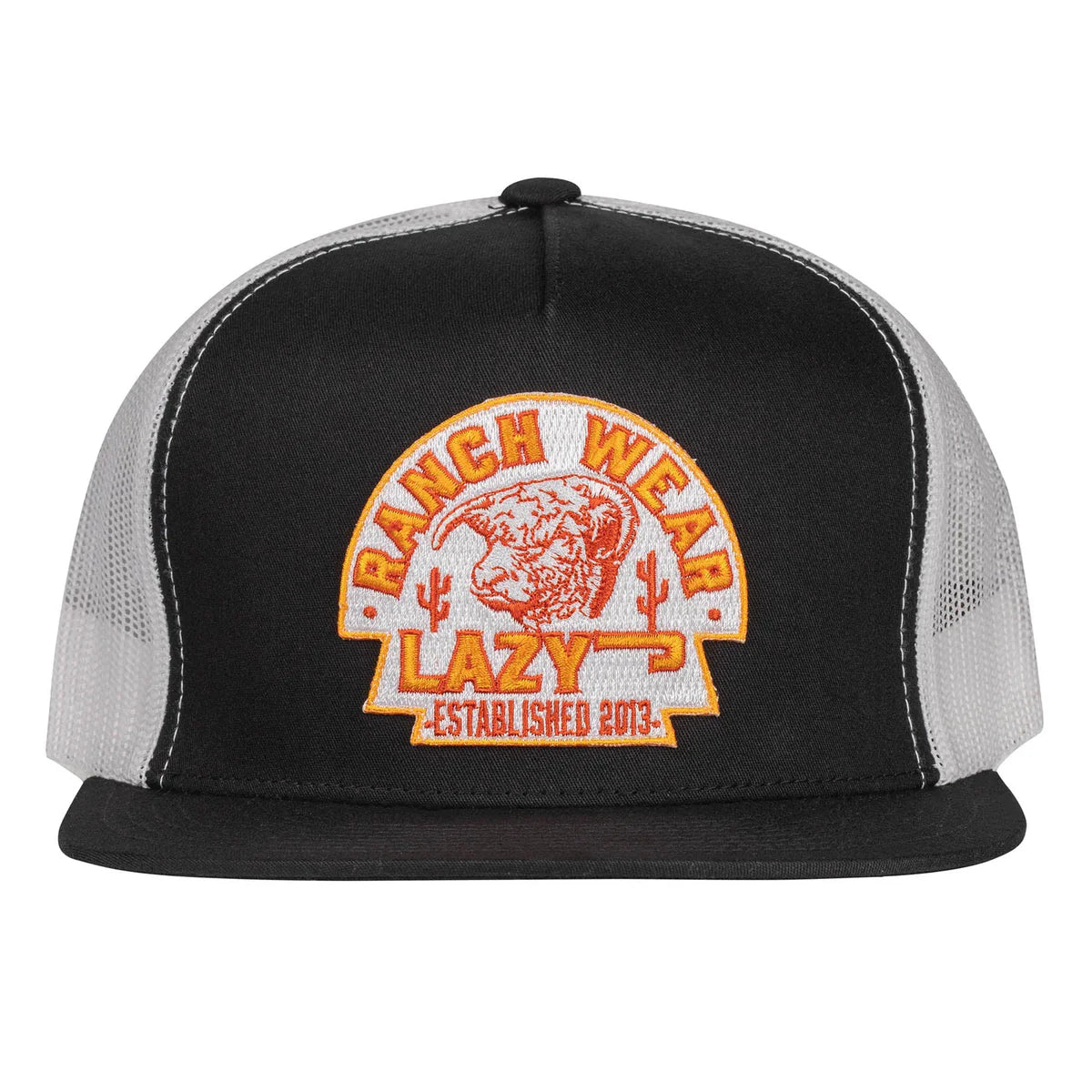 Black & White 4" Arrowhead Cap