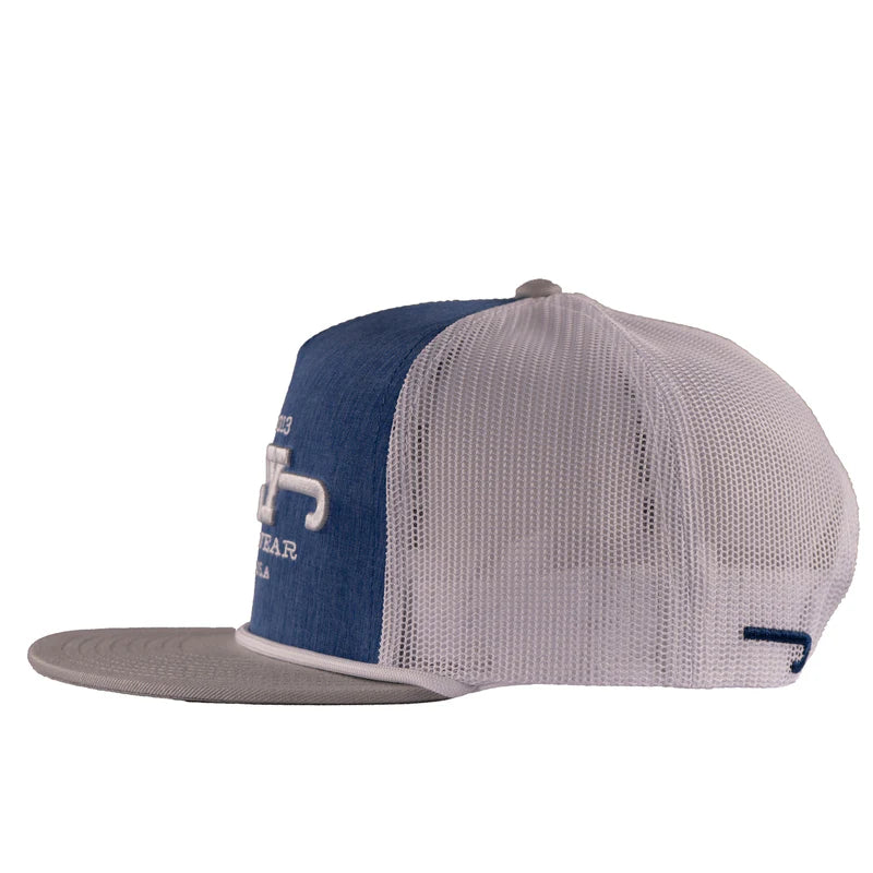 Blue & White Dime Box Hat