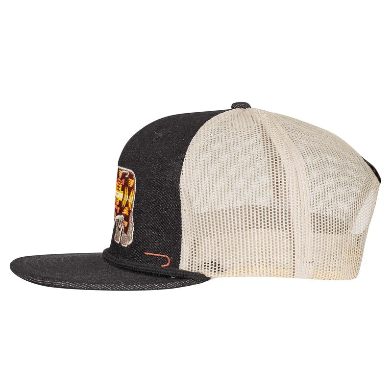 Denim & White Apache Hereford Bull Hat