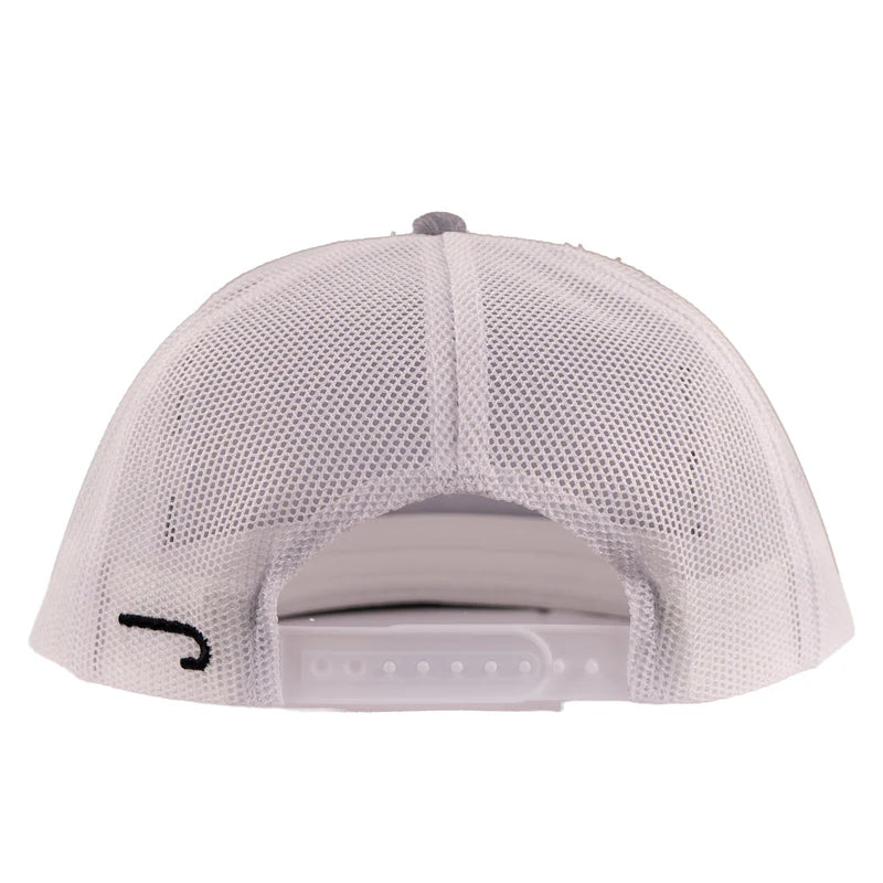 Heather Grey & White Red Producer Hat