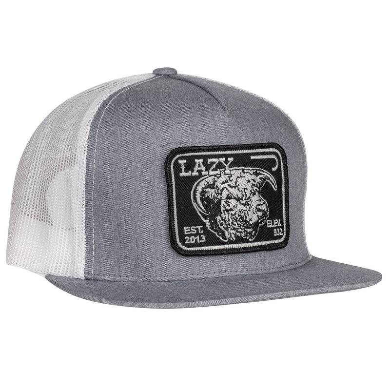 Heather Grey & White Black Elevation Hat