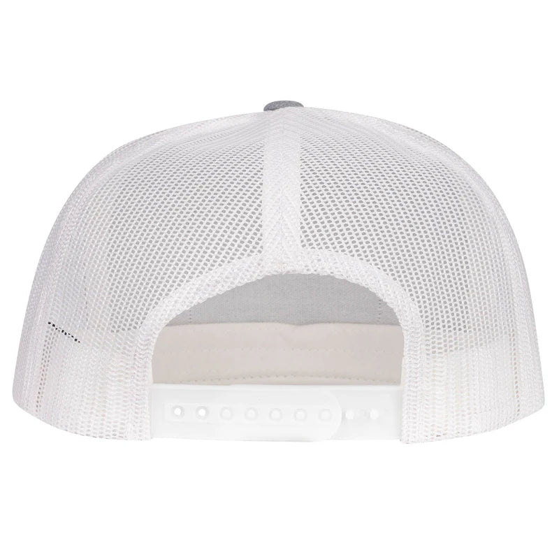 Heather Grey & White Black Elevation Hat