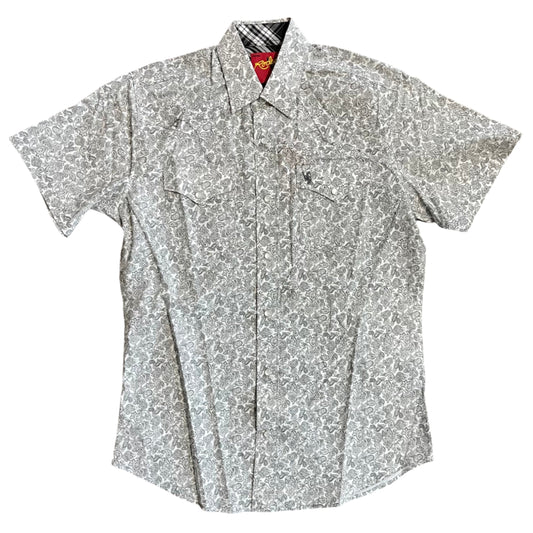 White Paisley S/S