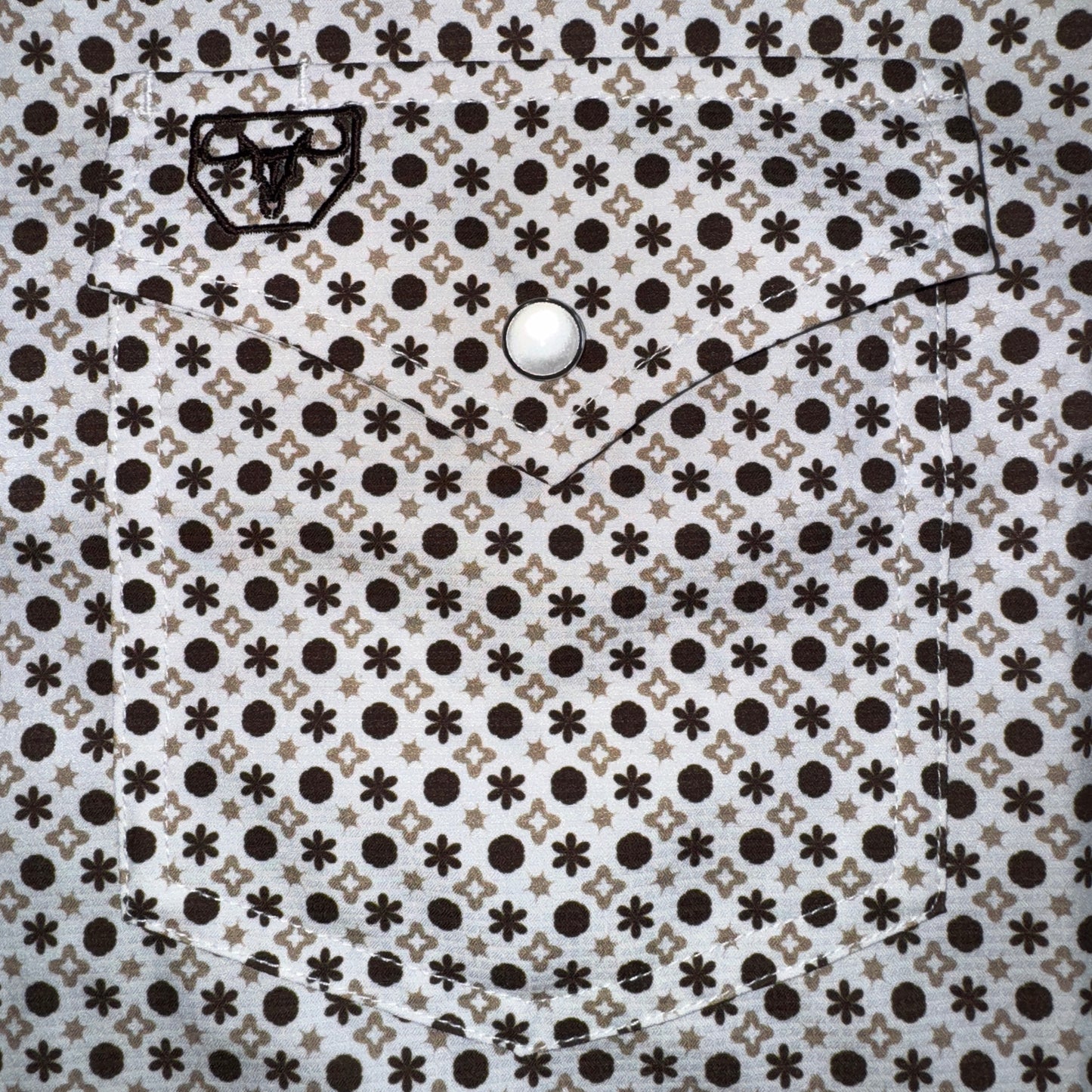 Geo Print S/S - White