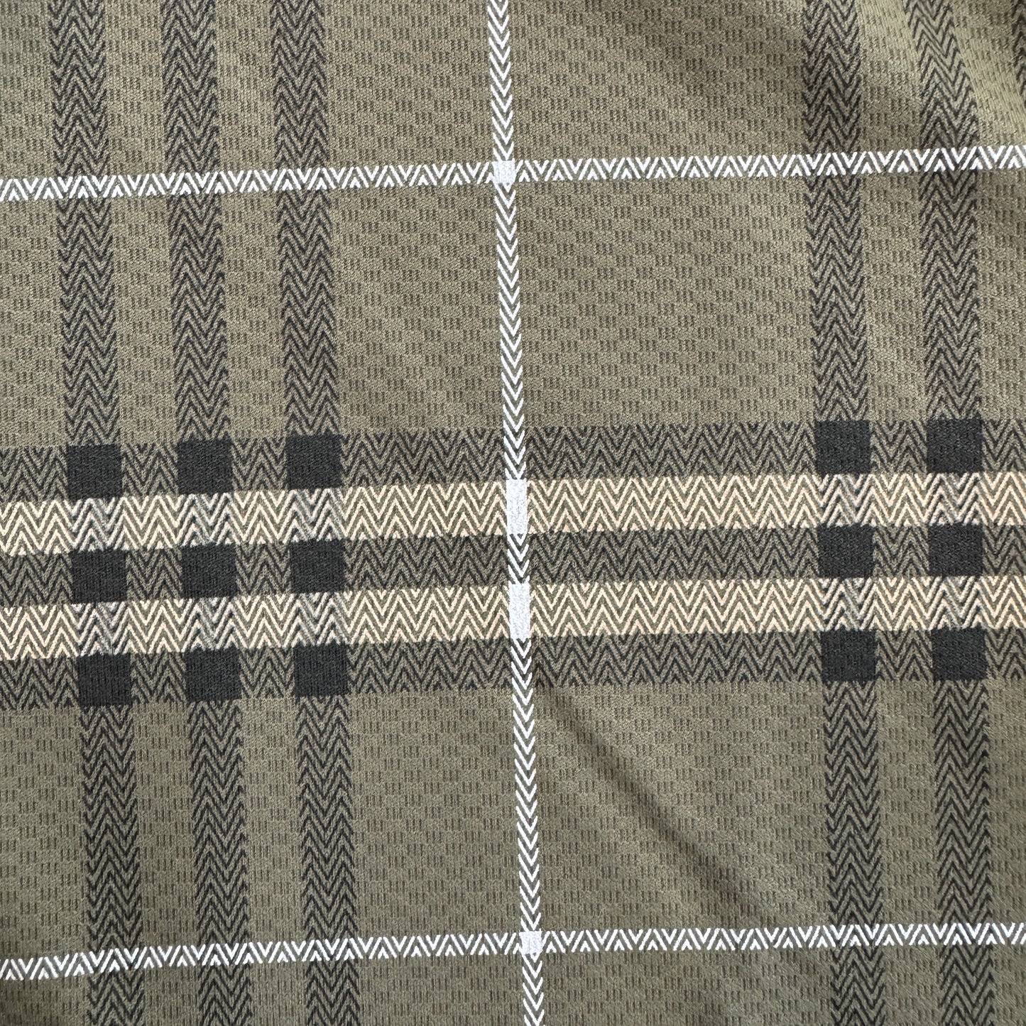 Double Line Polo - Olive