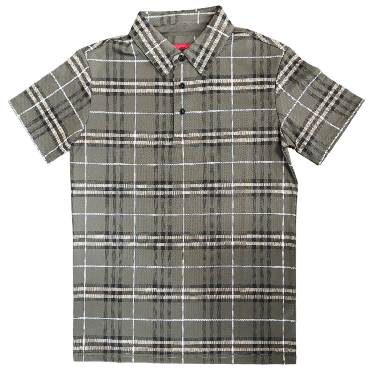 Double Line Polo - Olive