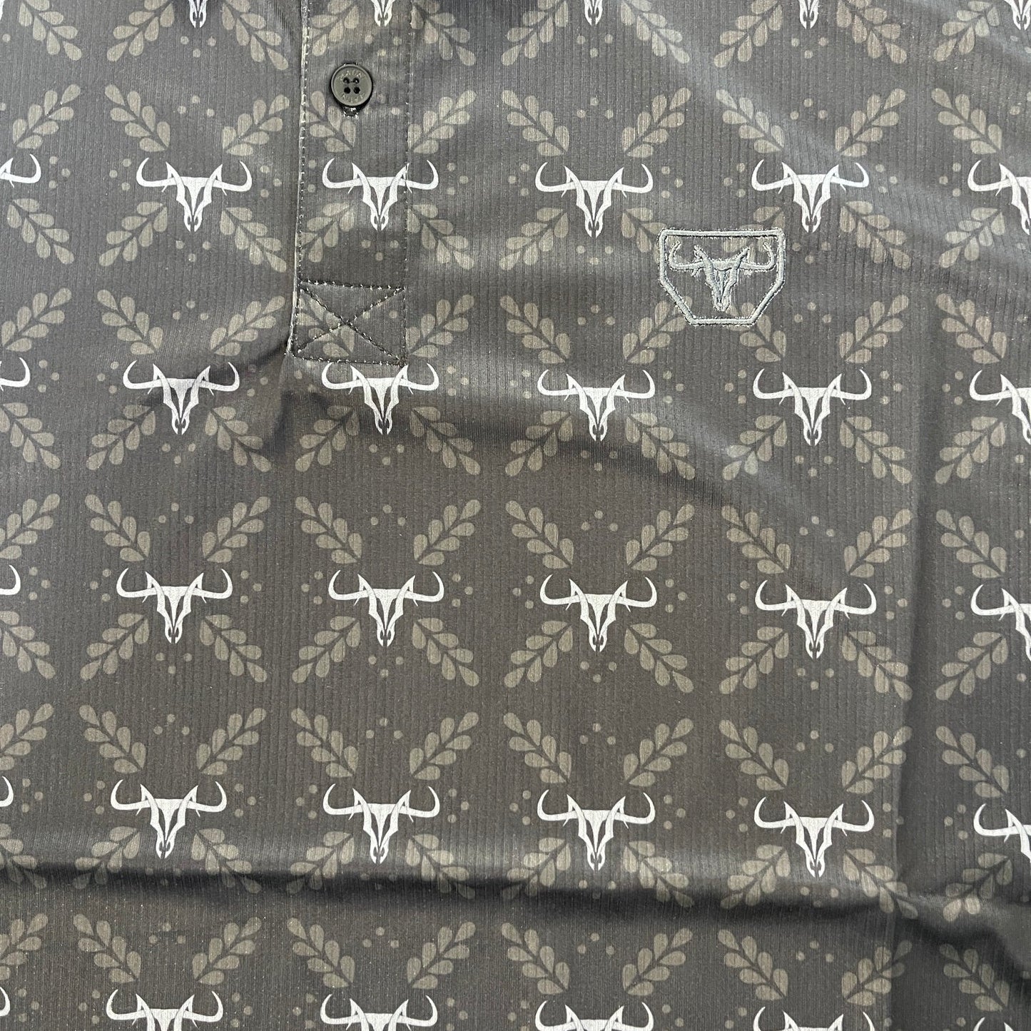 Western Longhorn Polo - Black