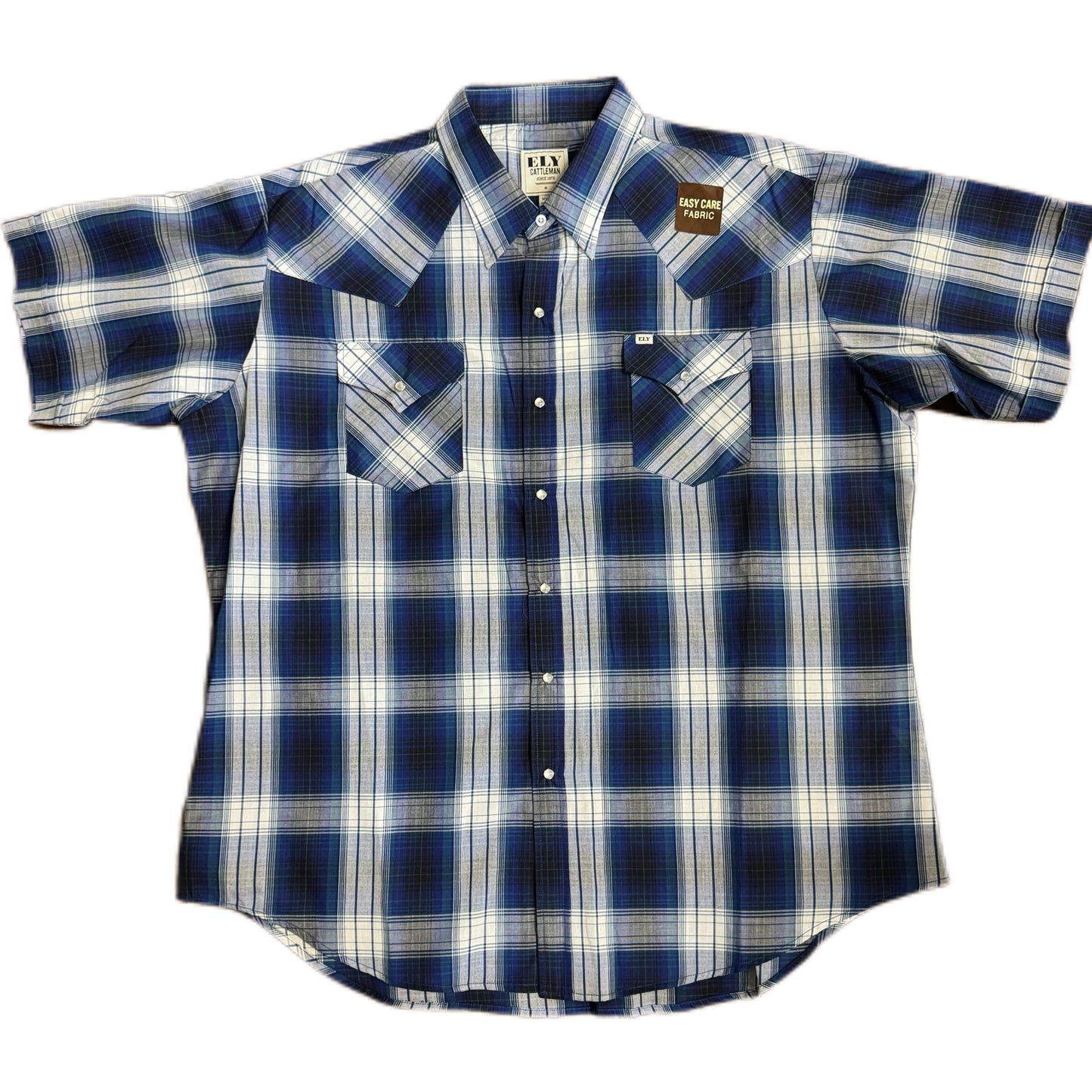Double Blue Plaid S/S