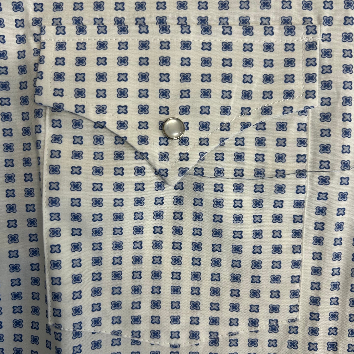 White/Blue Floral S/S
