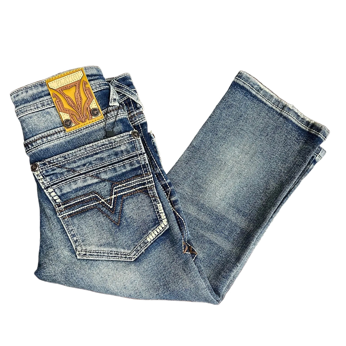 SALE - Holt Boys' Blue Boot Cut Jeans