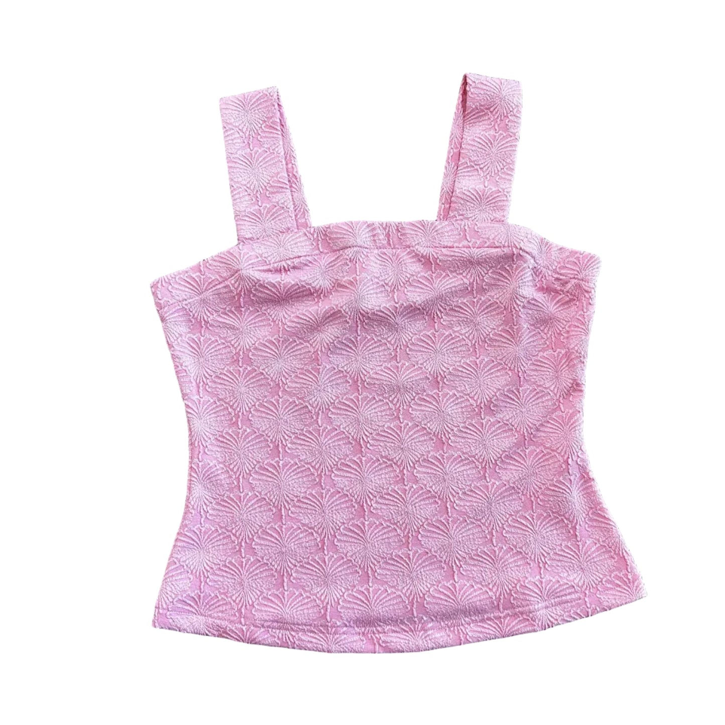 Square Neck Textured Tank
