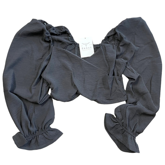 SALE - Black Smocked Top
