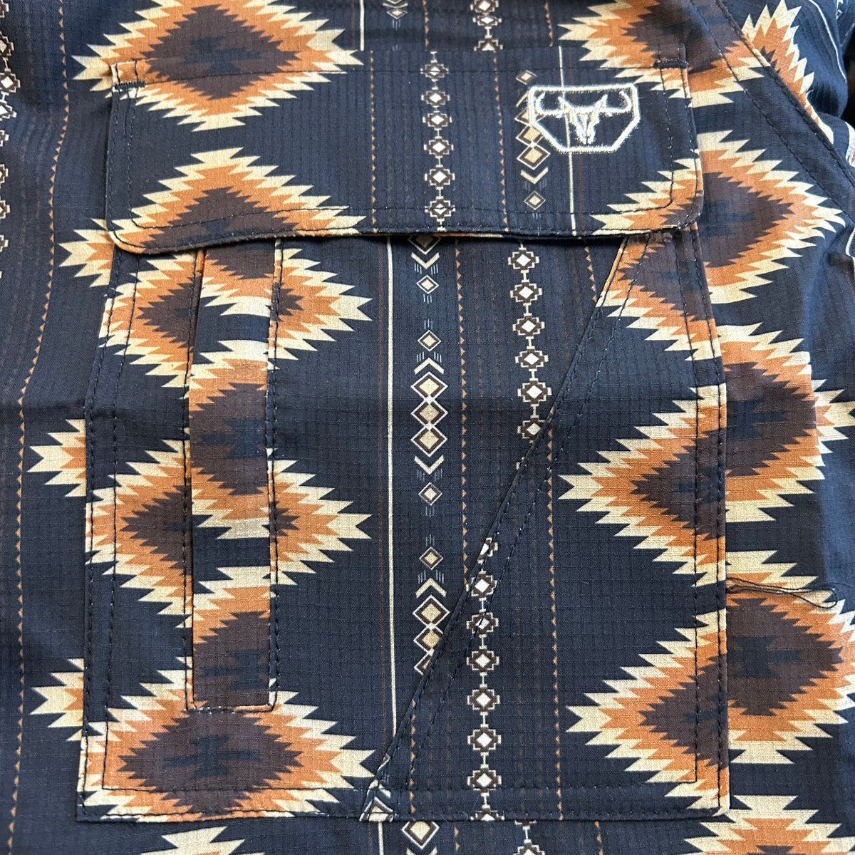 Diamond Tribal Print Performance S/S