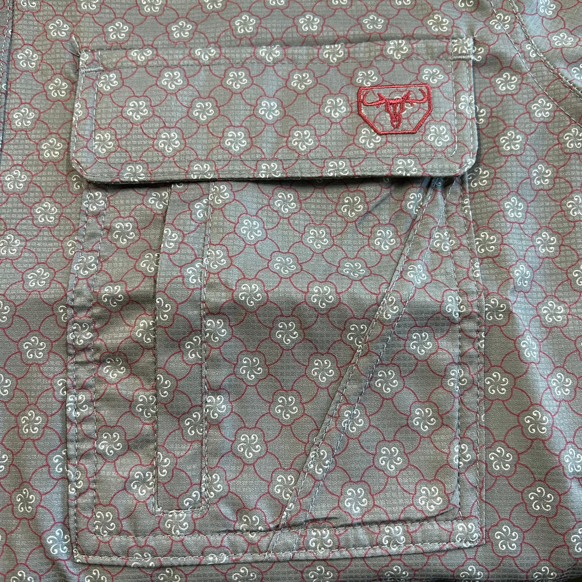 Western Aztec Performance S/S - Grey
