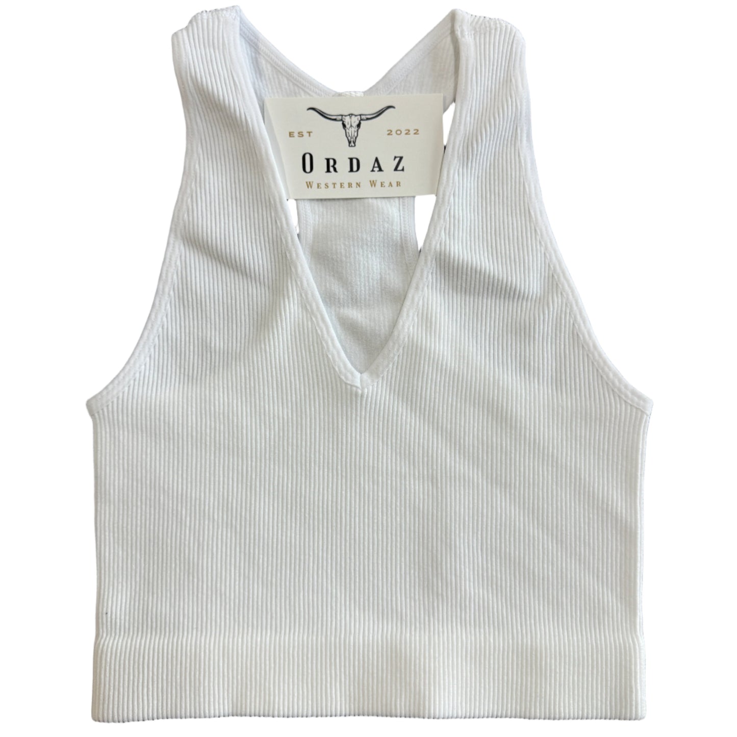 Ribbed Racerback Tank Top