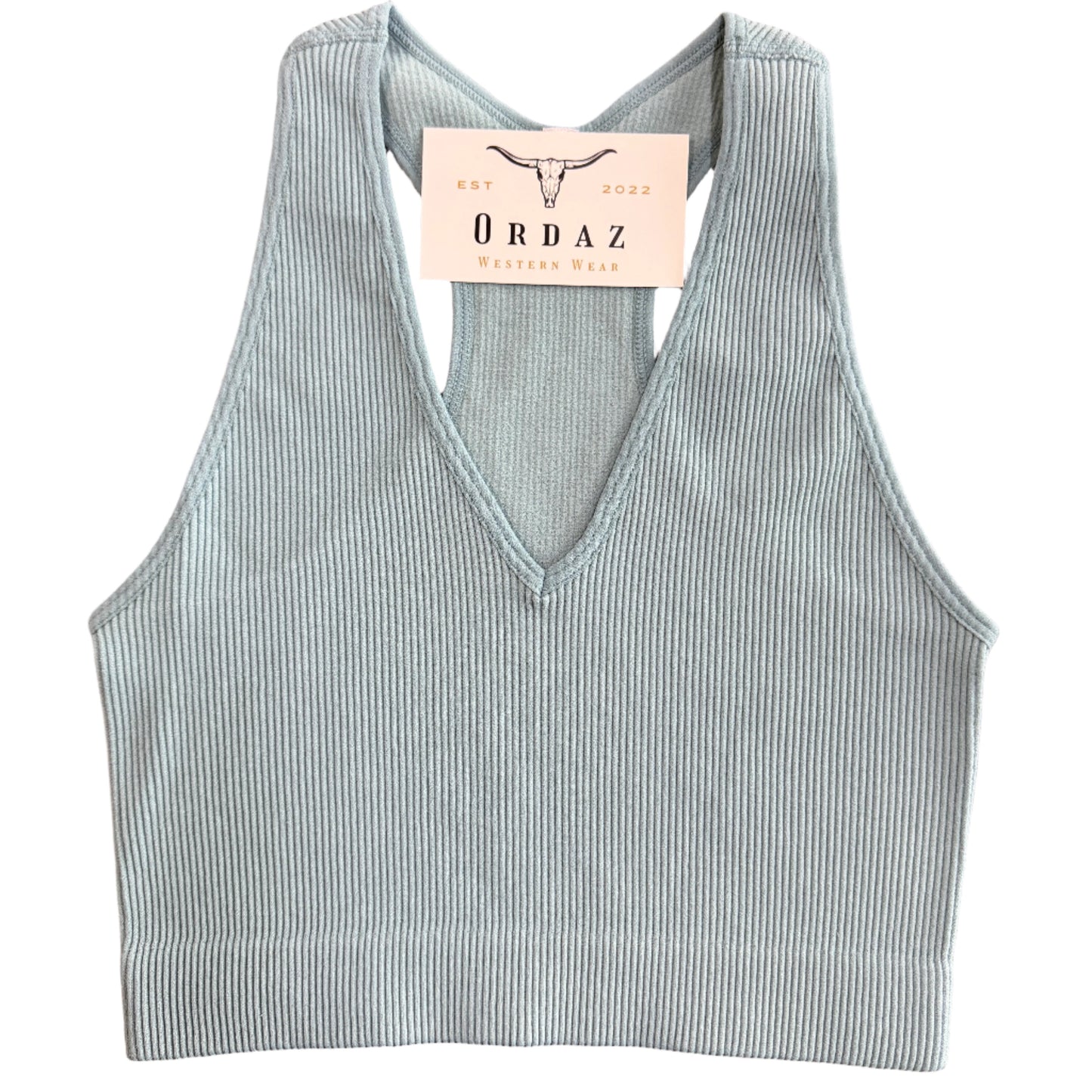 Ribbed Racerback Tank Top