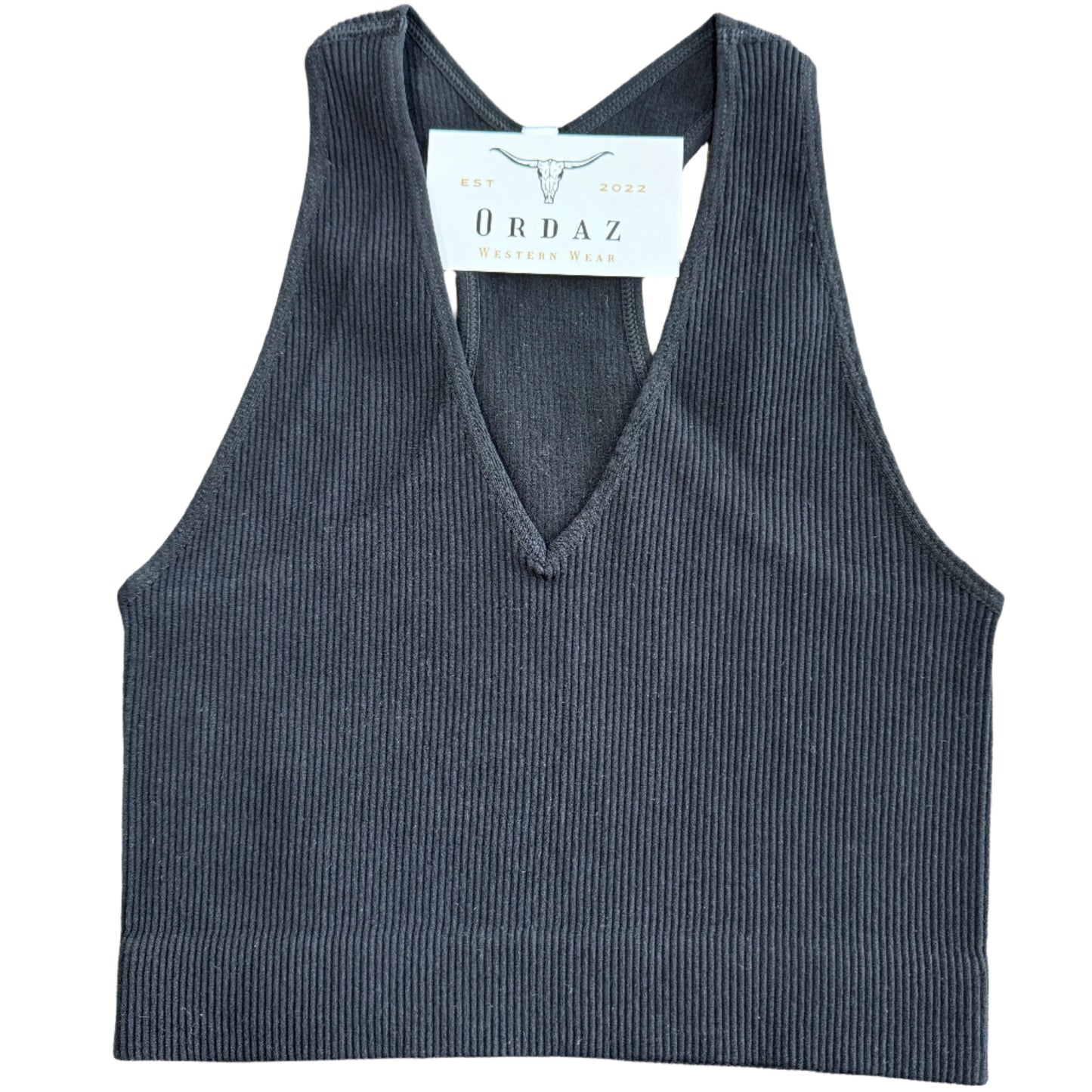 Ribbed Racerback Tank Top
