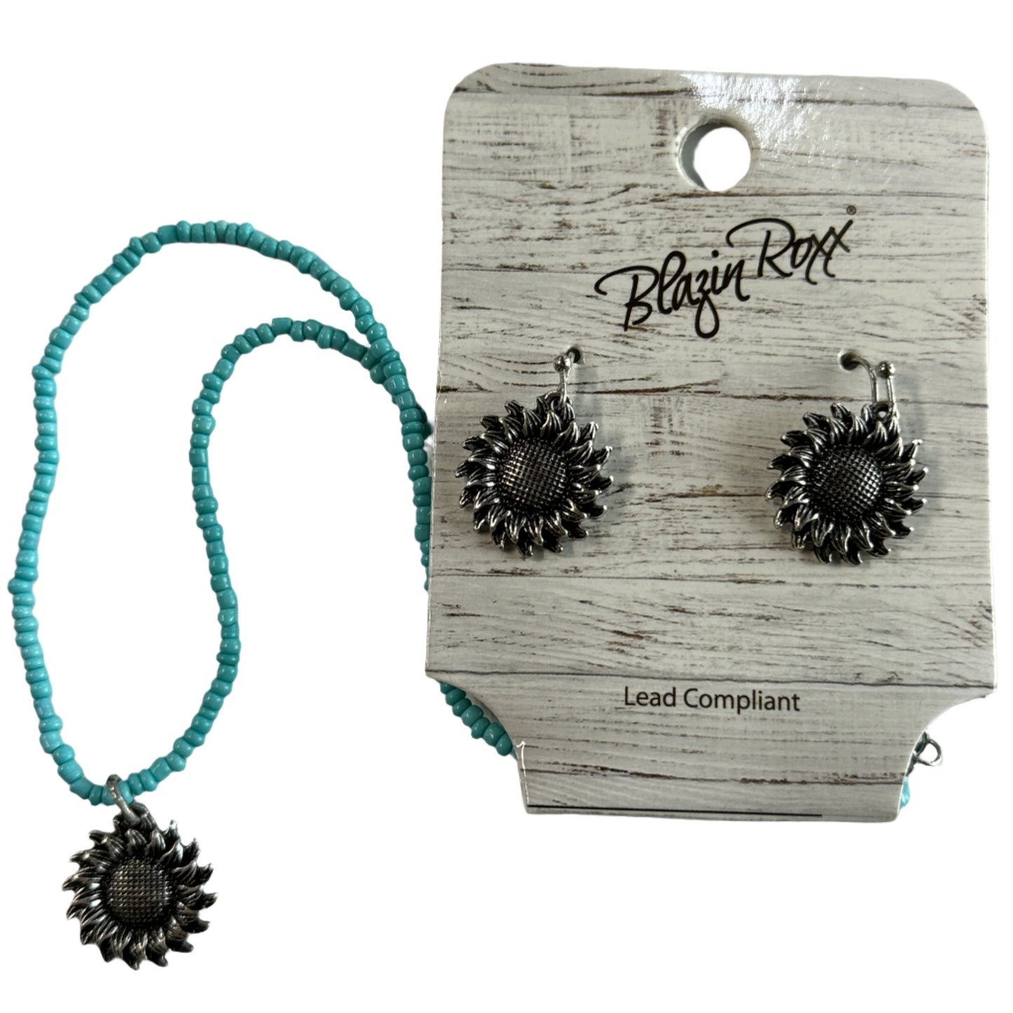 Sunflower Turquoise Bead Set