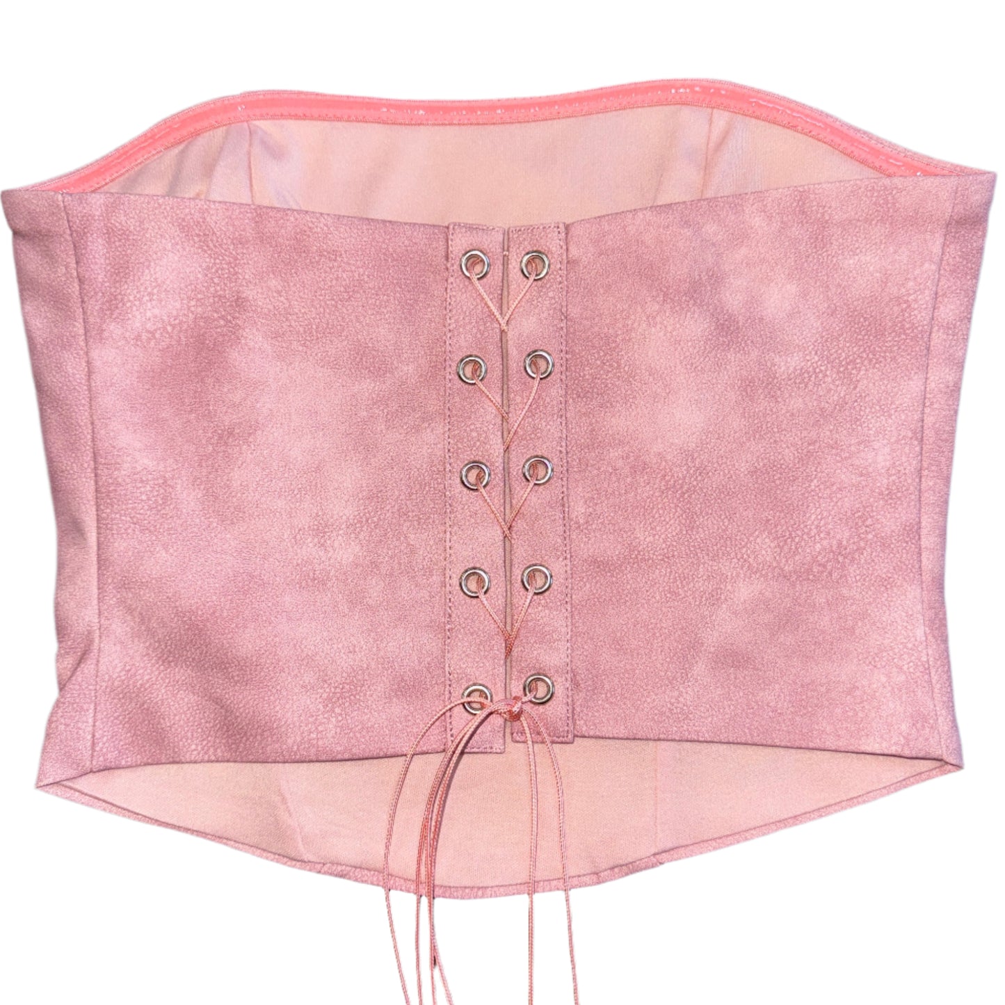 Pink Embroidered Corset