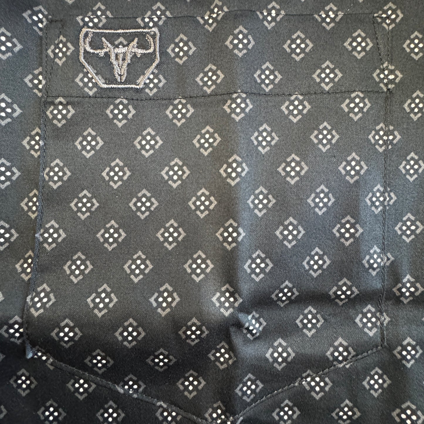 Satin Cotton Black & White L/S