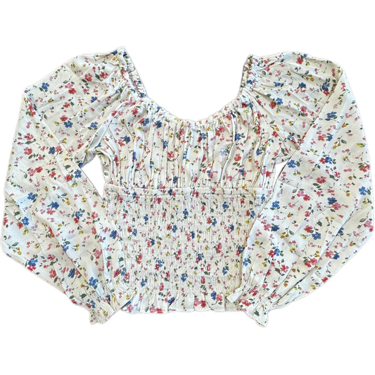 SALE - Boho Floral Peplum Blouse