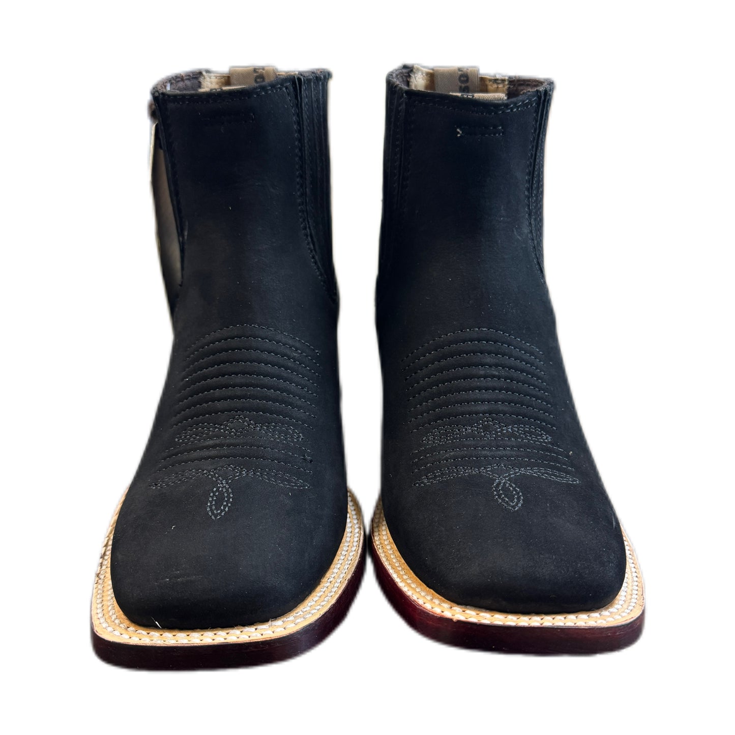 Nobuck Square - Black