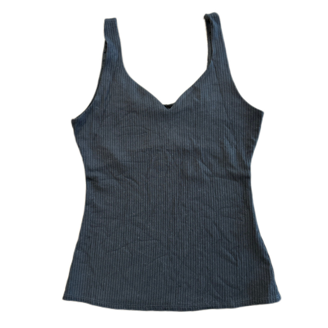 V-Neck Ribbed Top
