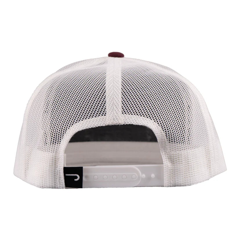 Maroon & White Prickly Pear Hat
