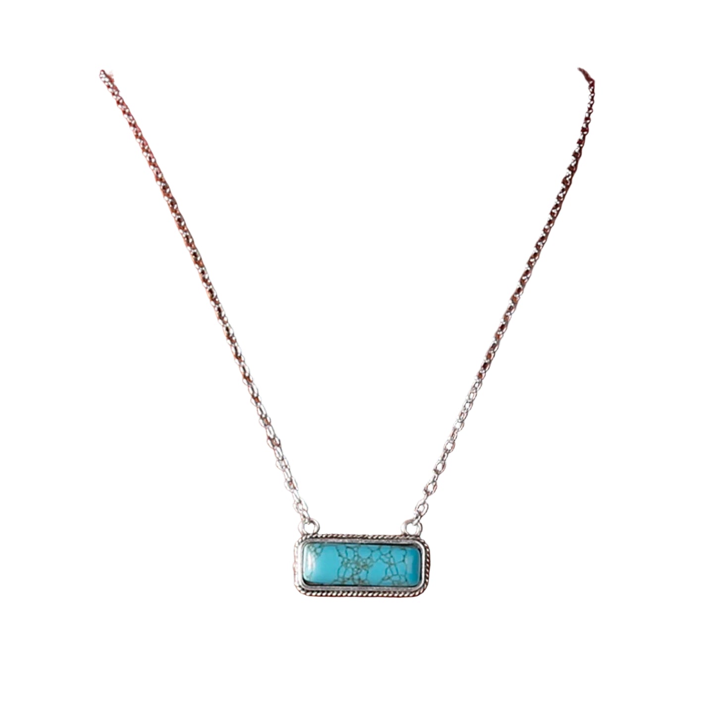 Turquoise Stone Pendant Necklace