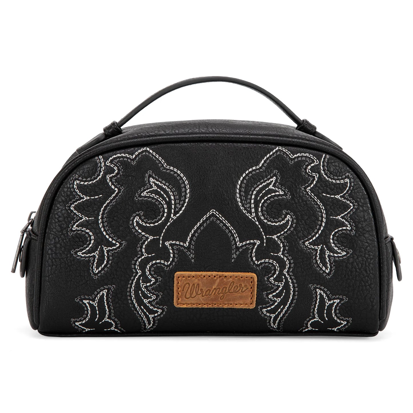 Embroidered Travel Pouch - Black