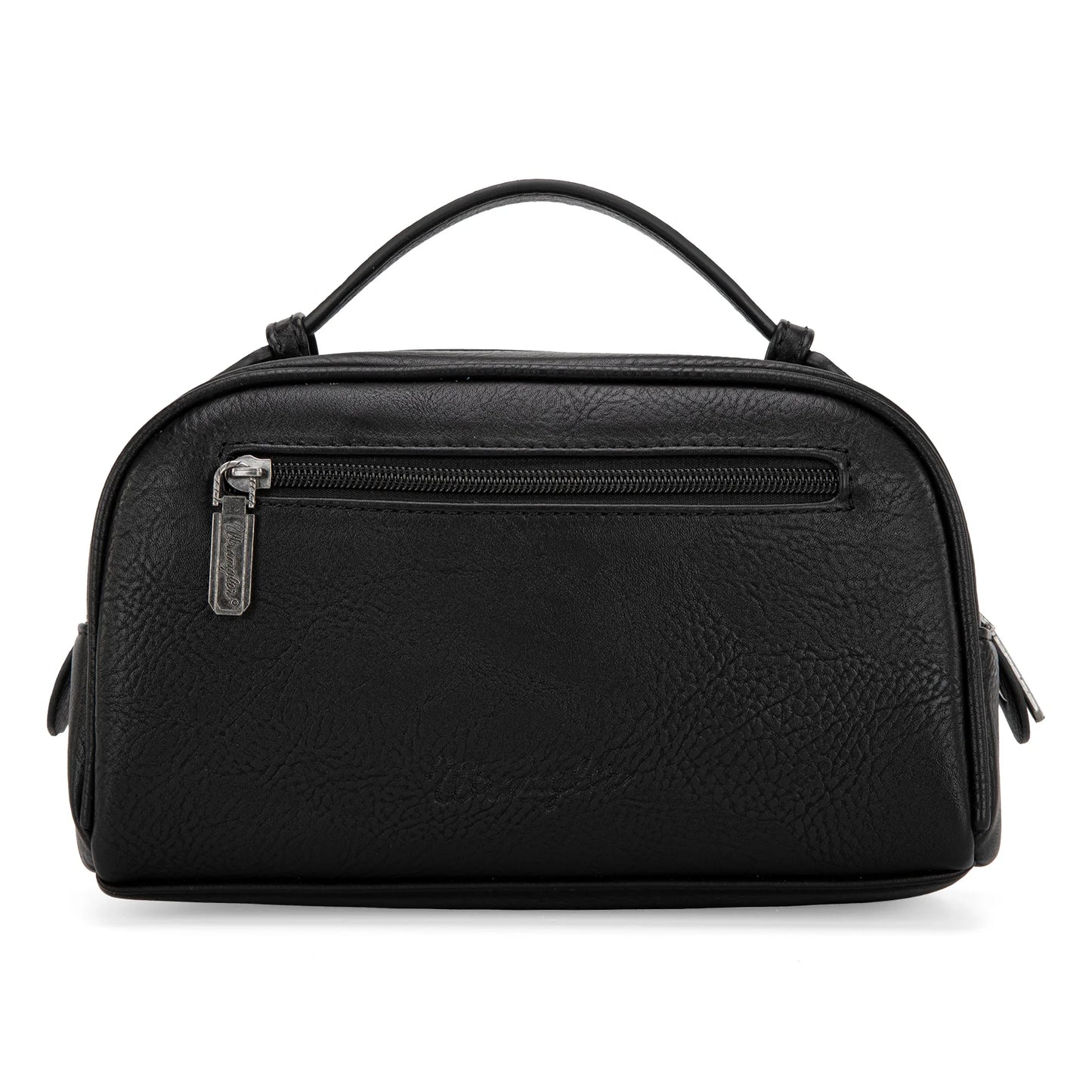 Embroidered Travel Pouch - Black