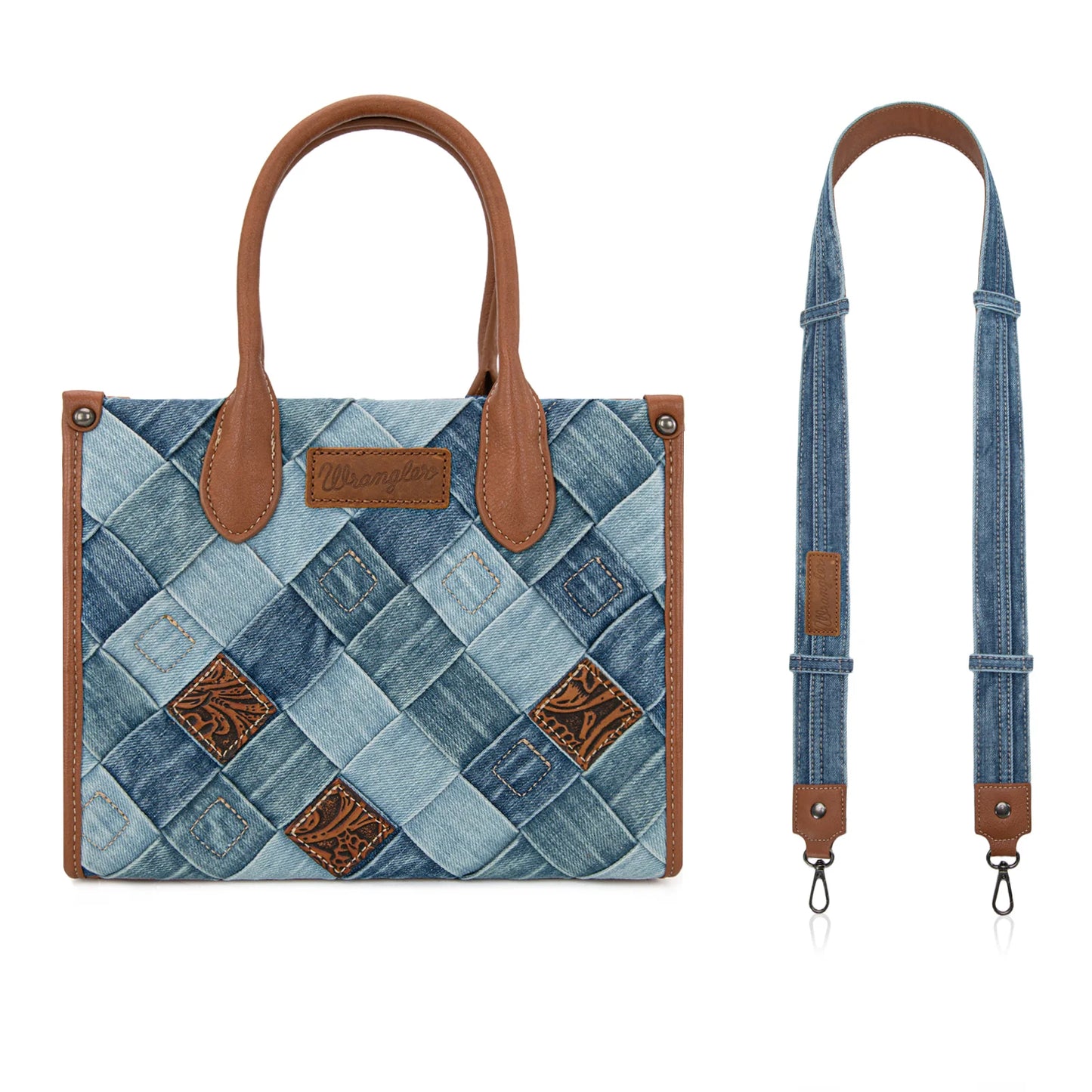 Woven Denim Tote - Jean