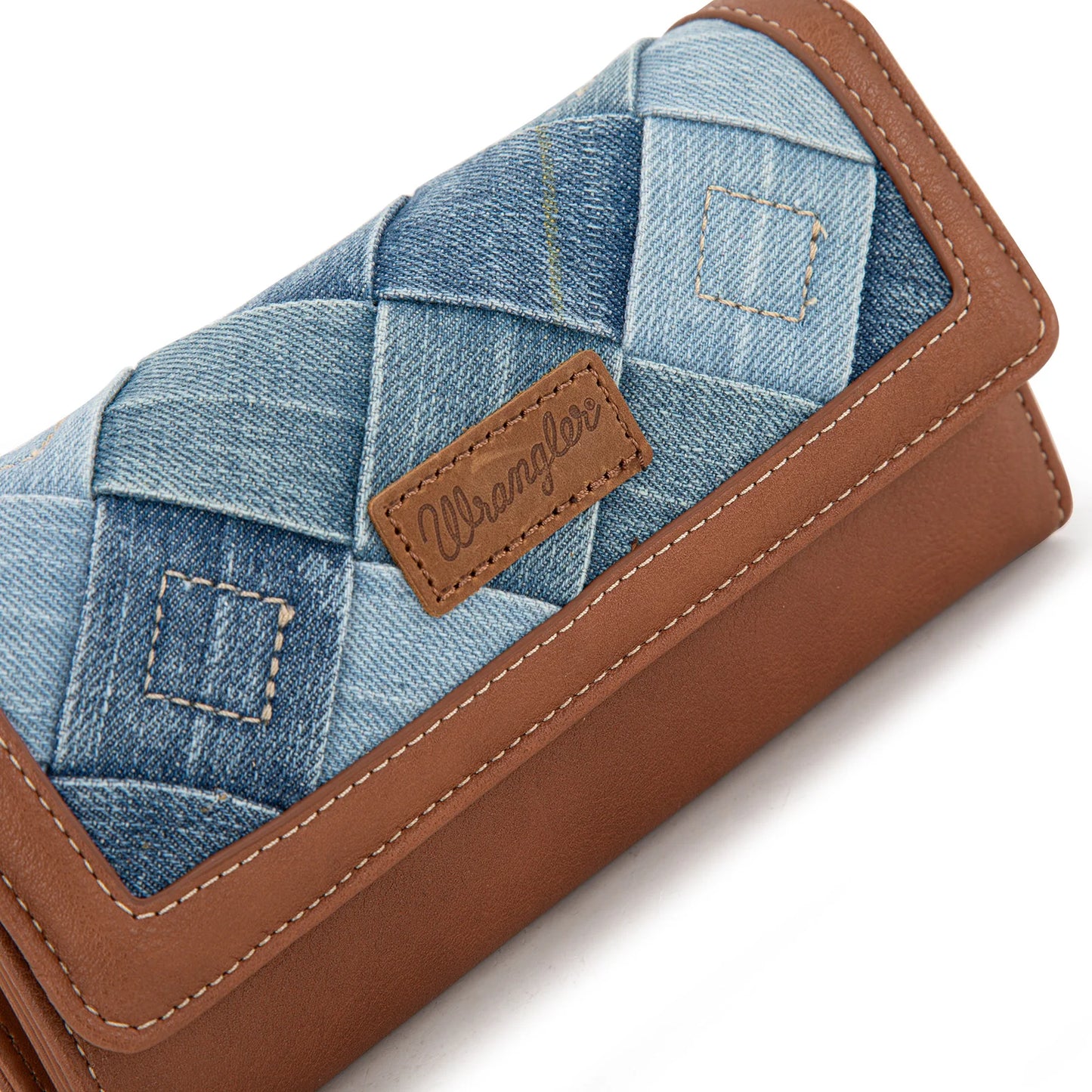Denim Woven Wallet - Jean