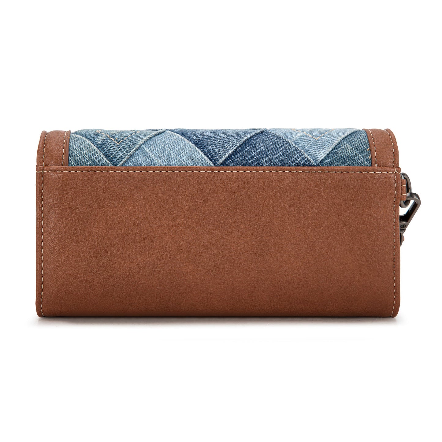 Denim Woven Wallet - Jean
