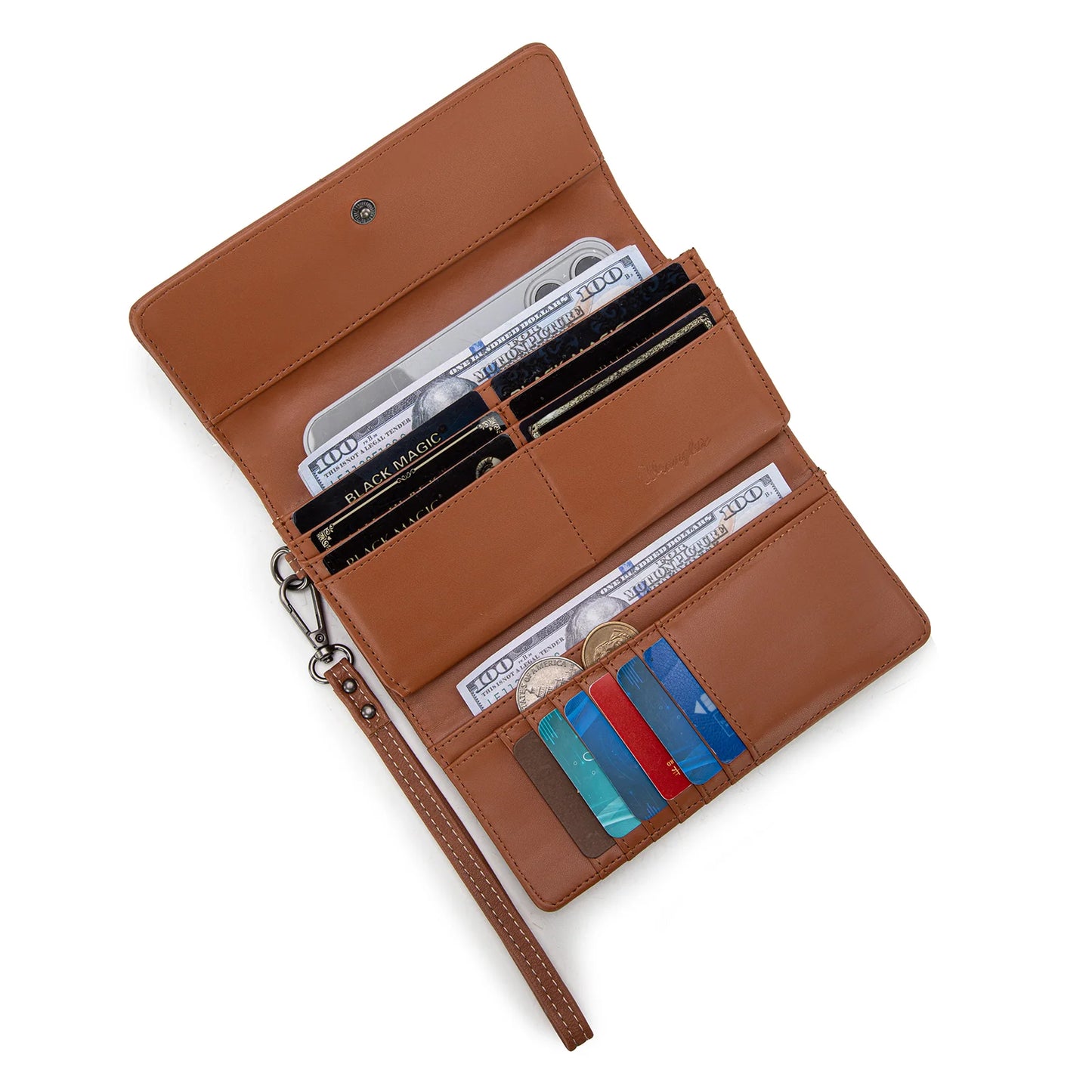 Denim Woven Wallet - Jean