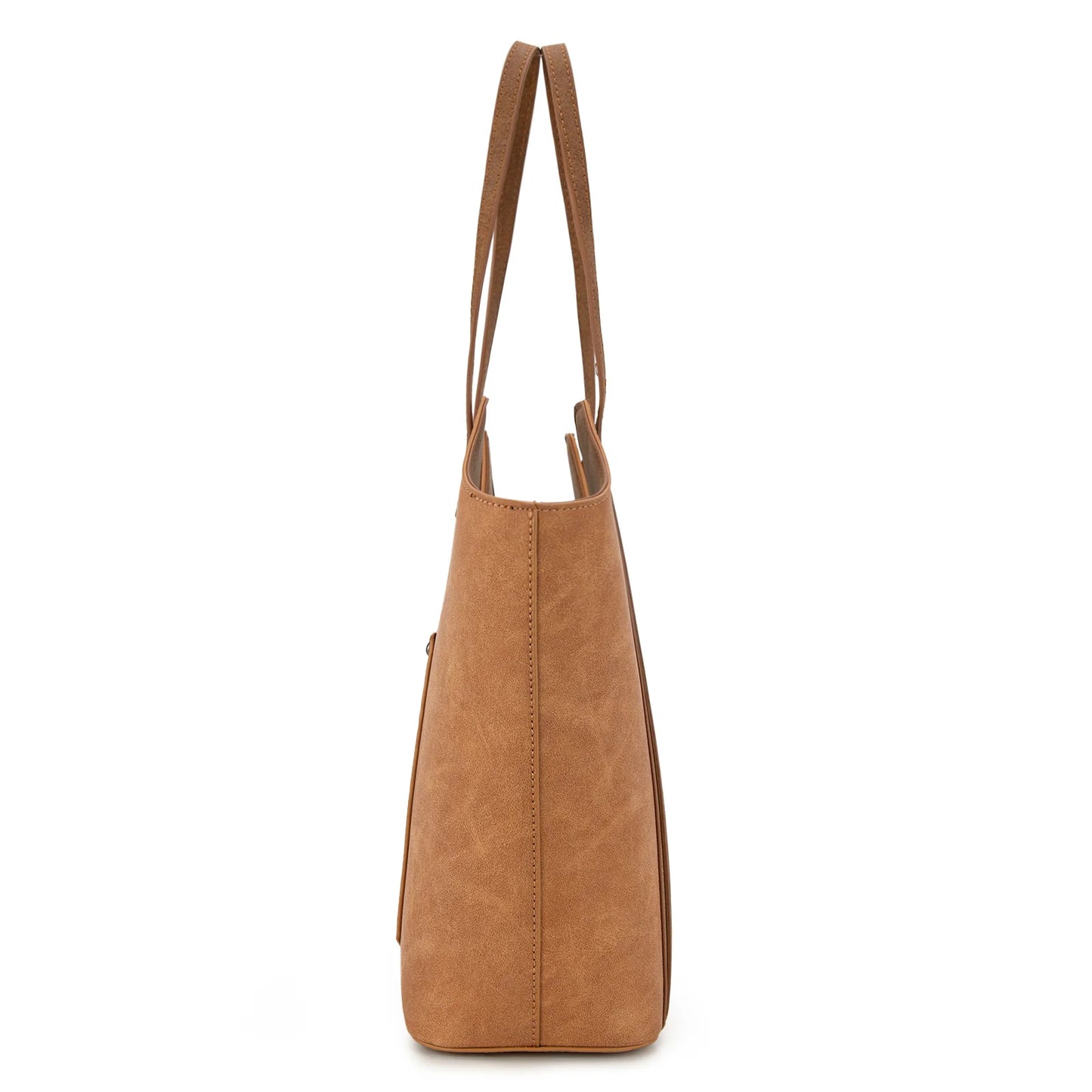 Aztec Embroidered Tote - Brown