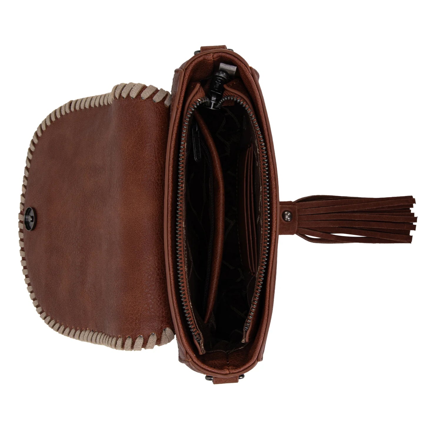 Southwestern Saddle Bag - Brown