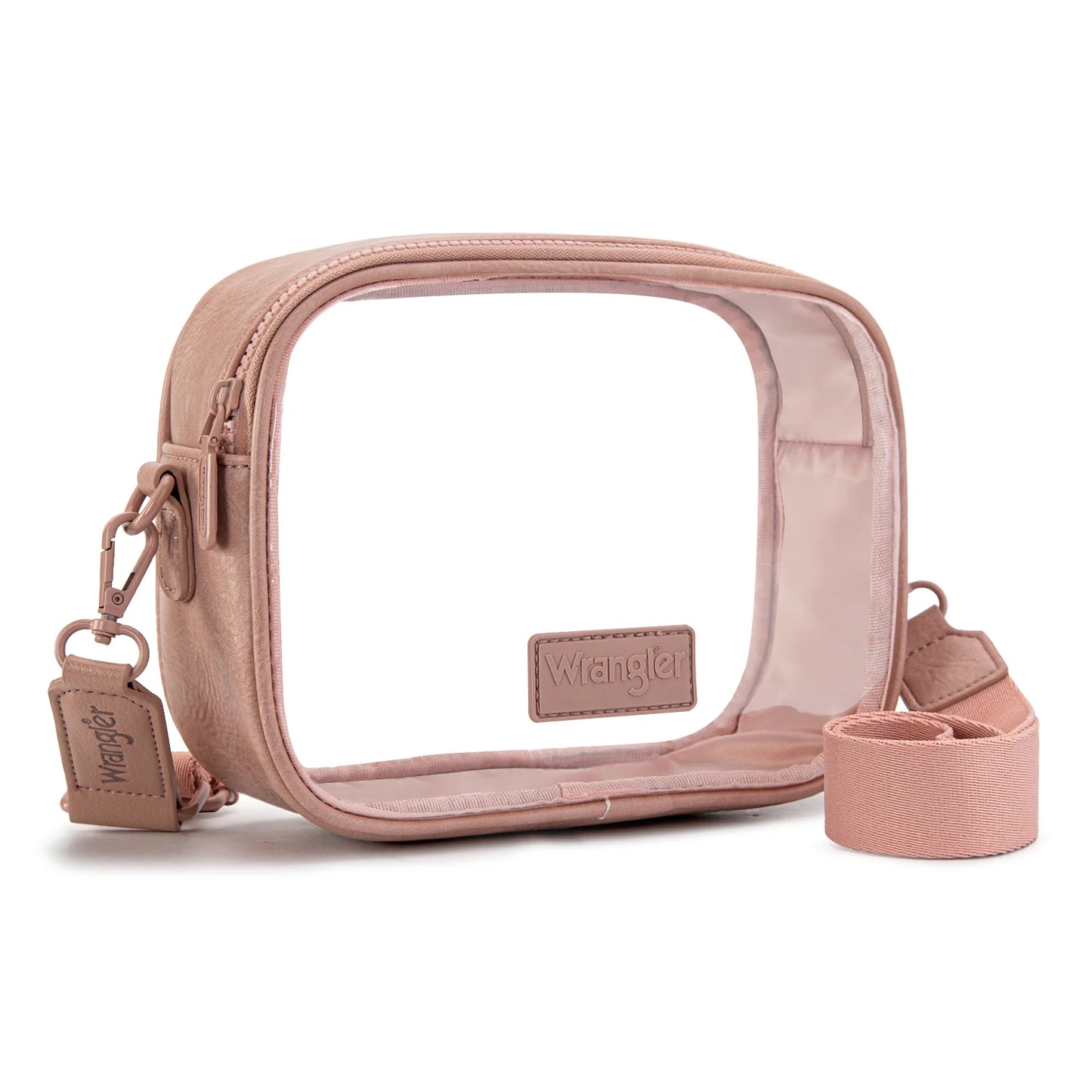 Clear Crossbody Bag - Dark Pink