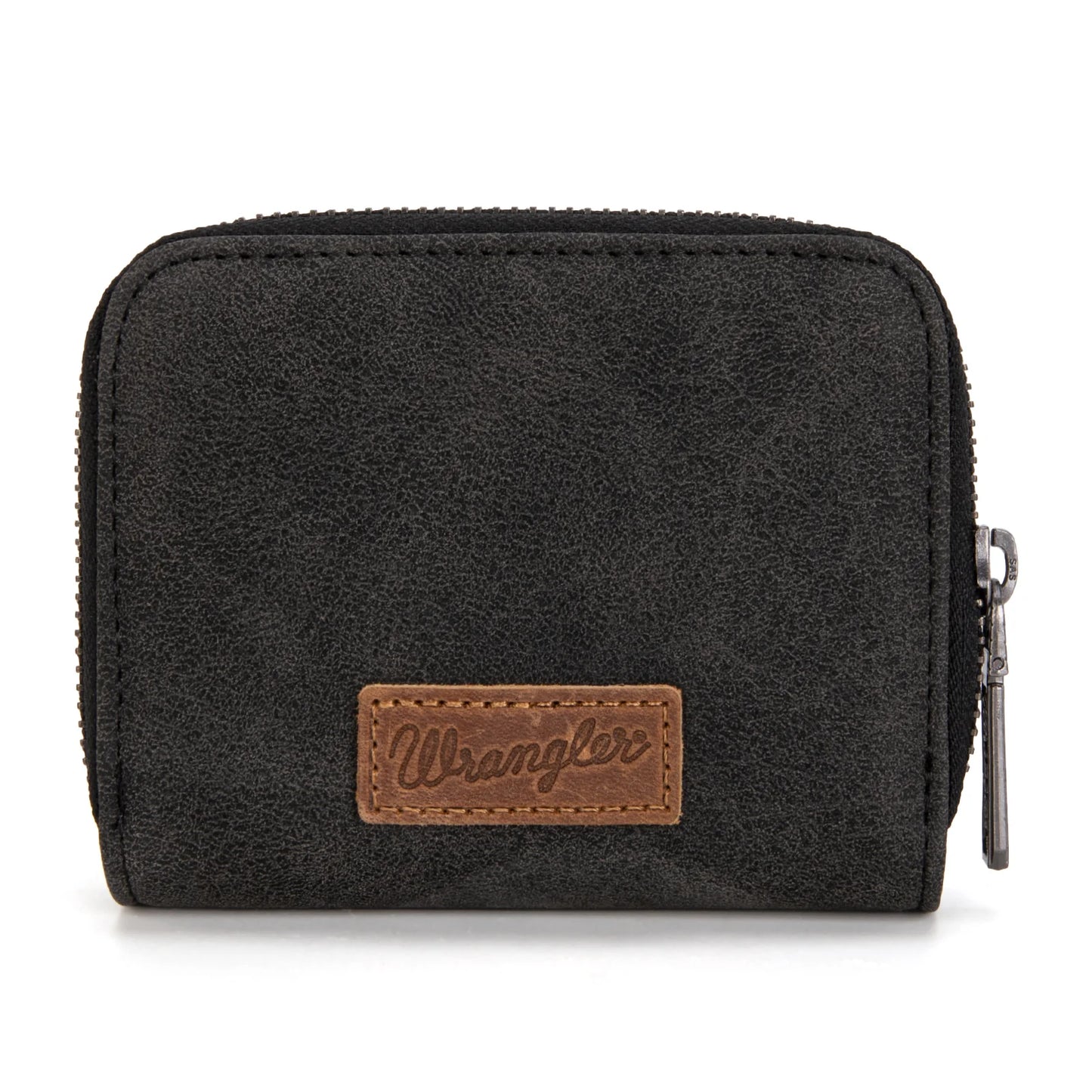 Western Tooled Wallet - Black