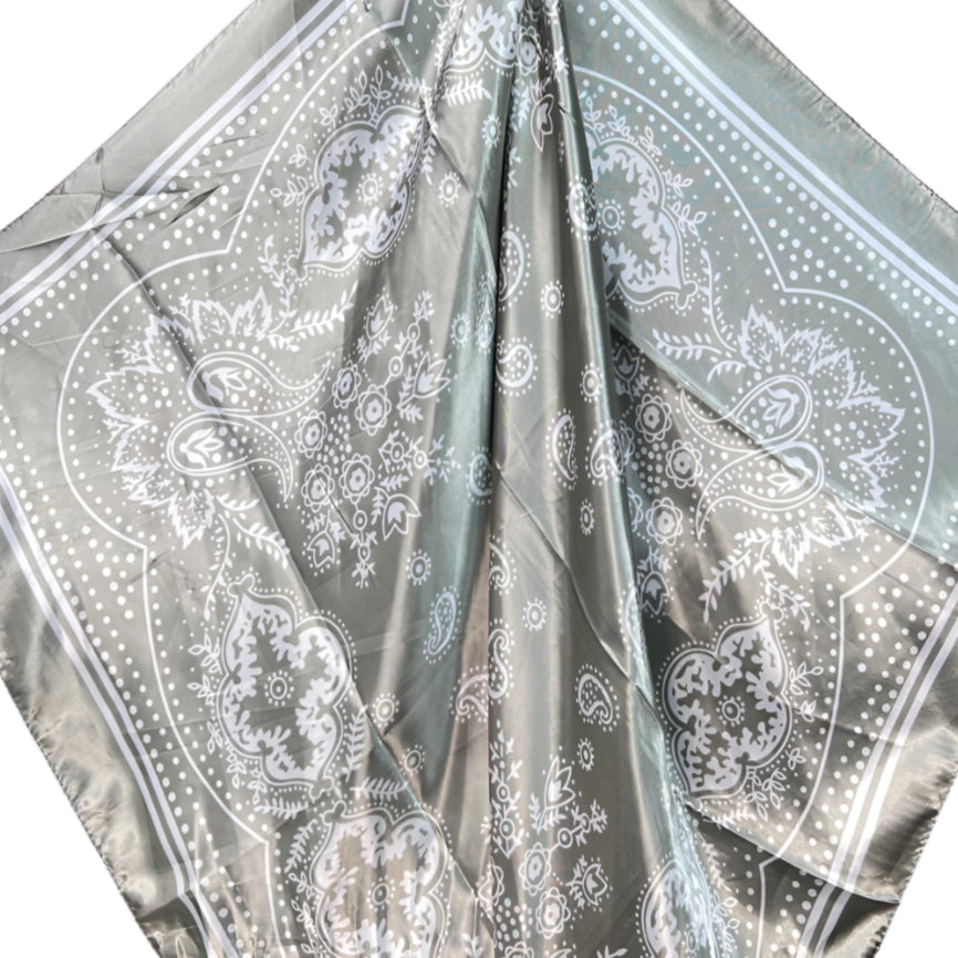 Sage Floral Paisley Wild Rag
