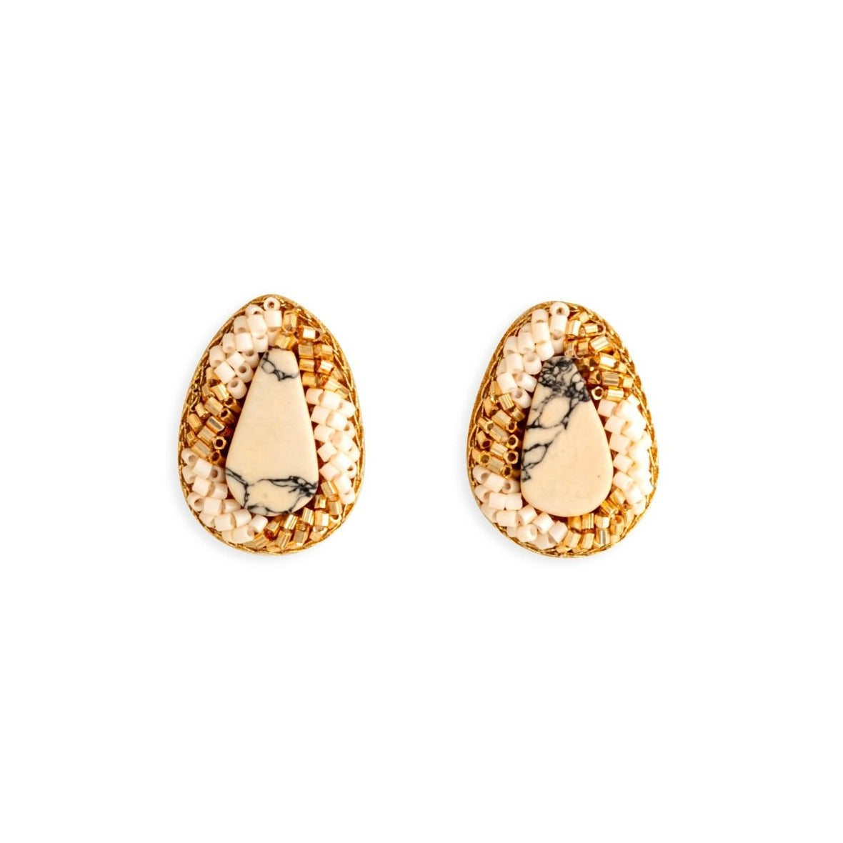 Beaded Studs Earrings