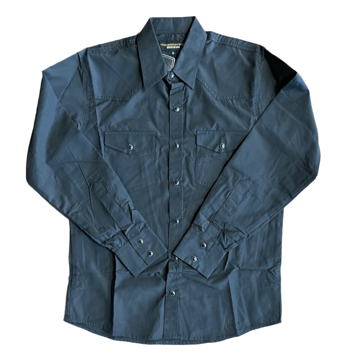 Solid Black Button Down
