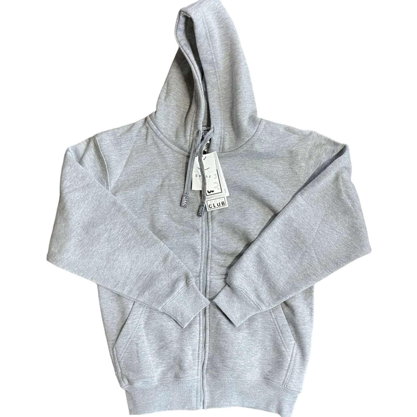 Heavyweight Full Zip Fleece Hoodie - H. Gray