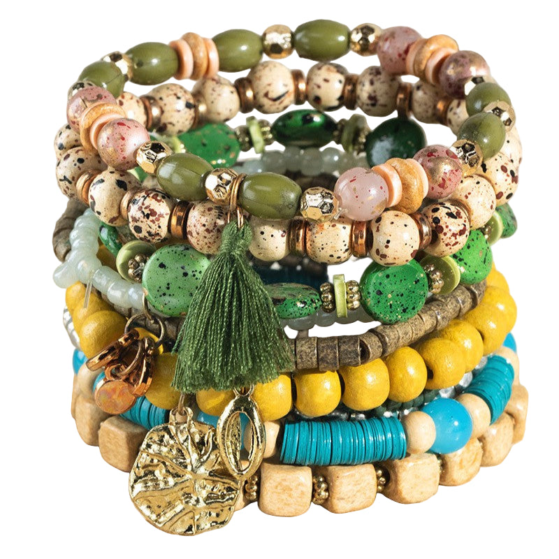 9 Layered Bracelet Set
