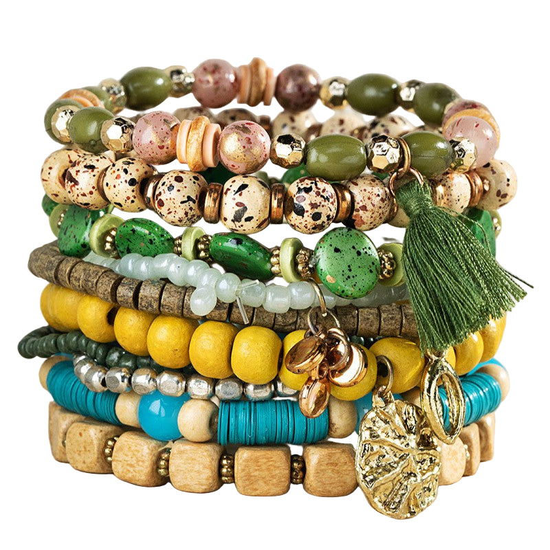9 Layered Bracelet Set
