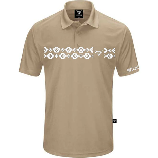 Aztec Polo - Khaki