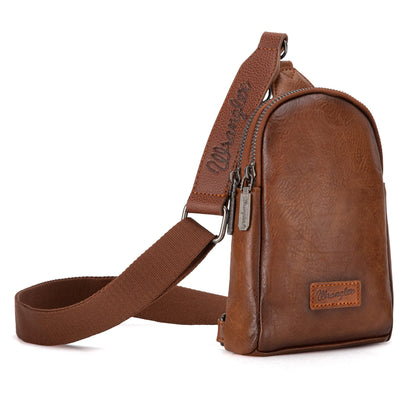 Sling Bag/Crossbody/Chest Bag - Brown